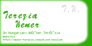 terezia wener business card